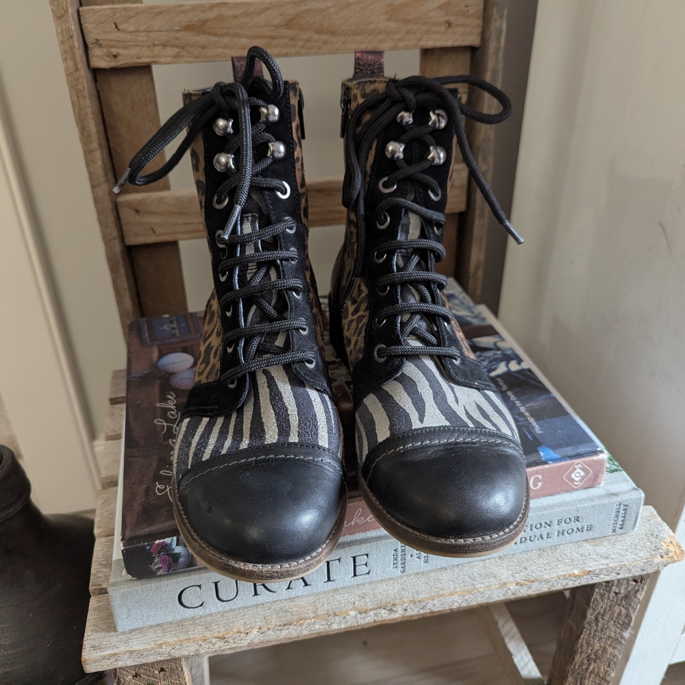 Funky Lace-Up Ankle Boots by Unity In Diversity